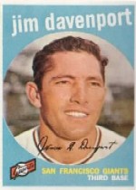 1959 Topps Baseball Cards      198     Jim Davenport